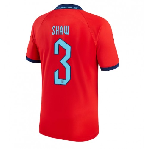 England Luke Shaw #3 Replica Away Shirt World Cup 2022 Short Sleeve